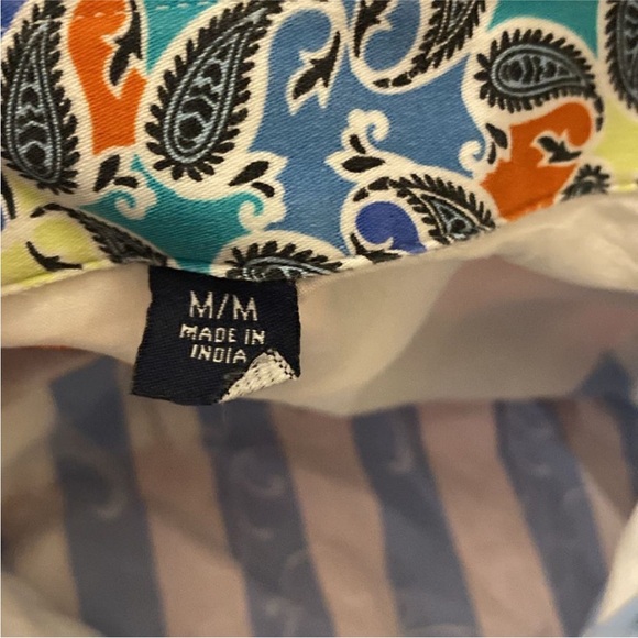 Robert Graham Blue and White Striped Shirt, M - Picture 8 of 9